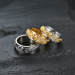 Buddha Stones Dragon Titanium Steel Stimulation Rotatable Ring
