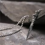 ❗❗❗A Flash Sale- Buddha Stones 925 Sterling Silver Year of the Dragon Design Dorje Vajra Protection Necklace Pendant Necklaces & Pendants BS 3