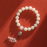 Buddha Stones Bodhi Seed Red Agate Black Obsidian Pink Crystal Rutilated Quartz Peace Wrist Mala Bracelet Bracelet BS Pink Crystal&Bodhi Seed(Wrist Circumference 14-15cm)