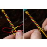 Buddha Stones Gold Swallowing Beast Family Luck Reincarnation Knot Colorful String Bracelet Bracelet BS 11