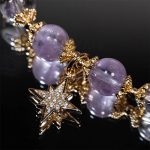 Buddha Stones Natural Amethyst Inner Peace Healing Star Charm Bracelet Bracelet BS 3
