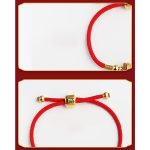 Buddha Stones 999 Sterling Silver Om Mani Padme Hum Luck Red String Bracelet Bracelet BS 7