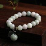 Buddha Stones Natural Jade Pi Xiu Buddha Gourd Apple Success Bracelet Bracelet BS Apple