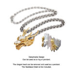Buddha Stones 925 Sterling Silver Dragon Luck Success Protection Adjustable Ring Pendant Ring BS 11