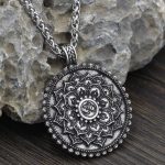 Six True Words Love Peace Flower Pattern Necklace (Extra 35% Off | USE CODE: FS35) Necklaces & Pendants BS 6