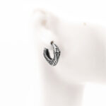 Buddha Stones Viking Hoop Titanium Steel Balance Earrings Earrings BS 2