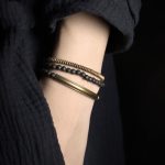 Buddha Stones Vintage Lava Rock Copper Support Bracelet Bracelet BS 1