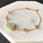 Buddha Stones Laughing Buddha Jade Abundance Chain Bracelet Bracelet BS 4