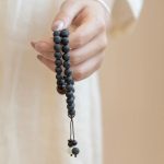 Buddha Stones Tibetan Double Layer Cypress Bodhi Lotus Healing Bracelet Bracelet BS 6
