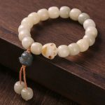 Buddha Stones Lucky Cat Bodhi Seed Cat Paw Peace Bracelet Bracelet BS 2