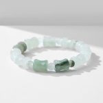 Buddha Stones Jade Coconut Shell Bamboo Pattern Abundance Luck Bracelet Bracelet BS 4