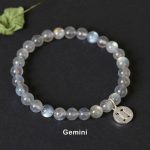 12 Constellations of the Zodiac Moonstone Charming Bracelet Bracelet BS Gemini