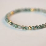 Buddha Stones Moss Agate Lucky Balance Bracelet Bracelet BS 7