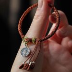 Buddha Stones Handmade 925 Sterling Silver Five Directions Gods of Wealth Luck Protection String Braid Bracelet Bracelet BS 2