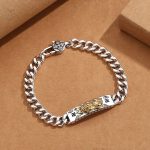 Buddha Stones Om Mani Padme Hum Pixiu Swastika Spring Buckle Wisdom Bracelet Bracelet BS 18cm fit for Wrist Circumference 16cm