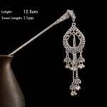Buddha Stones Water Drop Lily of the Valley Flowers Tassels Confidence Hairpin Hairpin BS 13