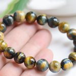 Buddha Stones Tiger Eye Protection Courage Strength Bracelet Bracelet BS 5