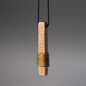 Buddha Stones Vintage Textured Design Copper Wealth Necklace Pendant Necklaces & Pendants BS Copper(Wealth♥Luck)