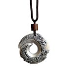 Buddha Stones One's Luck Improves Design Pattern Copper Luck Necklace Pendant Necklaces & Pendants BS 5