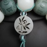 Buddha Stones White Bodhi Six True Words Protection Bracelet Bracelet BS 7