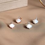 Buddha Stones 925 Sterling Silver Tridacna Stone Shell Blessing Necklace Pendant Bracelet Earrings Jewelry Set Bracelet Necklaces & Pendants BS 11