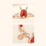❗❗❗A Flash Sale- Buddha Stones 925 Sterling Silver Year of the Dragon Natural Red Agate Dragon Attract Fortune Fu Character Strength Bracelet Necklace Pendant Earrings Bracelet Necklaces & Pendants BS 20