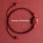 Buddha Stones Chinese Zodiac Natal Buddha Cinnabar Keep Away Evil Spirits Rope Bracelet (Extra 30% Off | USE CODE: FS30) Bracelet BS Rooster-Acalanatha