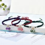 Buddha Stones Natural Strawberry Quartz Amethyst Green Phantom Bead Positive Bracelet Bracelet BS 2