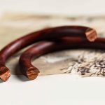 Buddha Stones Tibetan Small Leaf Red Sandalwood Ebony Green Sandalwood Protection Bracelet Bangle Bracelet BS 11