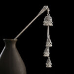Buddha Stones Water Drop Lily of the Valley Flowers Tassels Confidence Hairpin Hairpin BS Lily of the Valley Tassel