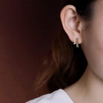 Buddha Stones 925 Sterling Silver Hetian Cyan Jade White Jade Red Agate Bamboo Pattern Luck Stud Earrings Earrings BS 5