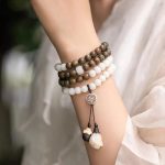 Buddha Stones Natural Green Sandalwood Bodhi Seed Soothing Bracelet Bracelet BS Green Sandalwood&Bodhi Seed
