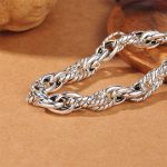 Buddha Stones 925 Sterling Silver Dragon Luck Protection Bracelet Bracelet Bangle BS 2