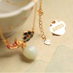 Buddha Stones 925 Sterling Silver White Jade Koi Fish Lotus Protection Necklace Pendant Necklaces & Pendants BS 6