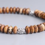 Buddha Stones Picture Jasper Positive Beads String Bracelet Bracelet BS 10