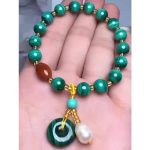 Buddha Stones Natural Malachite Red Agate Bead Protection Charm Bracelet Bracelet BS 4