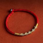 Buddha Stones 925 Sterling Silver Luck Strength Red String Protection Braid Bracelet Bracelet BS 925 Silver Buckle 20cm
