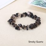 Natural Irregular Shape Crystal Stone Warmth Soothing Bracelet Bracelet BS Smoky Quartz