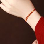 Buddha Stones 999 Gold Beads Luck King Kong Knot Handmade Braided Protection Bracelet Bracelet BS 17