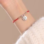 Buddha Stones Handmade 999 Sterling Silver Year of the Dragon Cute Chinese Zodiac Luck Braided Bracelet Bracelet BS 7