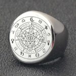 Buddha Stones 12 Constellations of the Zodiac Protection Blessing Ring Rings BS 7