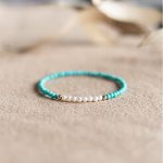 Buddha Stones 925 Sterling Silver Natural Turquoise Pearl Beaded Bracelet Bracelet BS 5