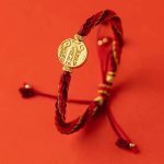 Buddha Stones Five Directions Gods of Wealth Handmade Reincarnation Knot Protection String Braid Bracelet Bracelet BS 2