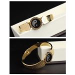 Buddha Stones Yin Yang Lotus Om Mani Padme Hum Mantra Titanium Steel Harmony Bracelet Bangle Bracelet Bangle BS 7