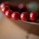 Buddha Stones Cinnabar Green Aventurine Fortune Luck Bracelet