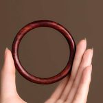 Buddha Stones Tibetan Small Leaf Red Sandalwood Ebony Green Sandalwood Protection Bracelet Bangle Bracelet BS main