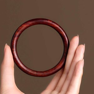 Buddha Stones Tibetan Small Leaf Red Sandalwood Ebony Green Sandalwood Protection Bracelet Bangle Bracelet BS main