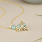 Buddha Stones 925 Sterling Silver Hetian Jade Bead Fishtail Luck Necklace Pendant Necklaces & Pendants BS 2