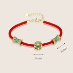 Buddha Stones Dunhuang 925 Sterling Silver Lotus Drum New Beginning Red Rope Bracelet Bracelet BS 10