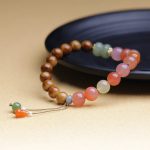 Buddha Stones Kuka Seed Yanyuan Agate Hetian Jade Wealth Protection Bracelet Bracelet BS 1